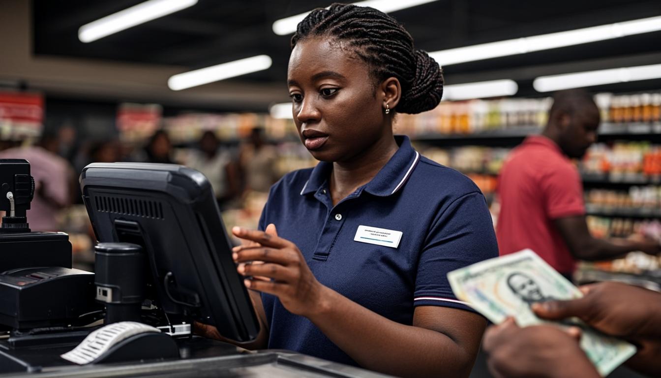 Cashier Processing Payment